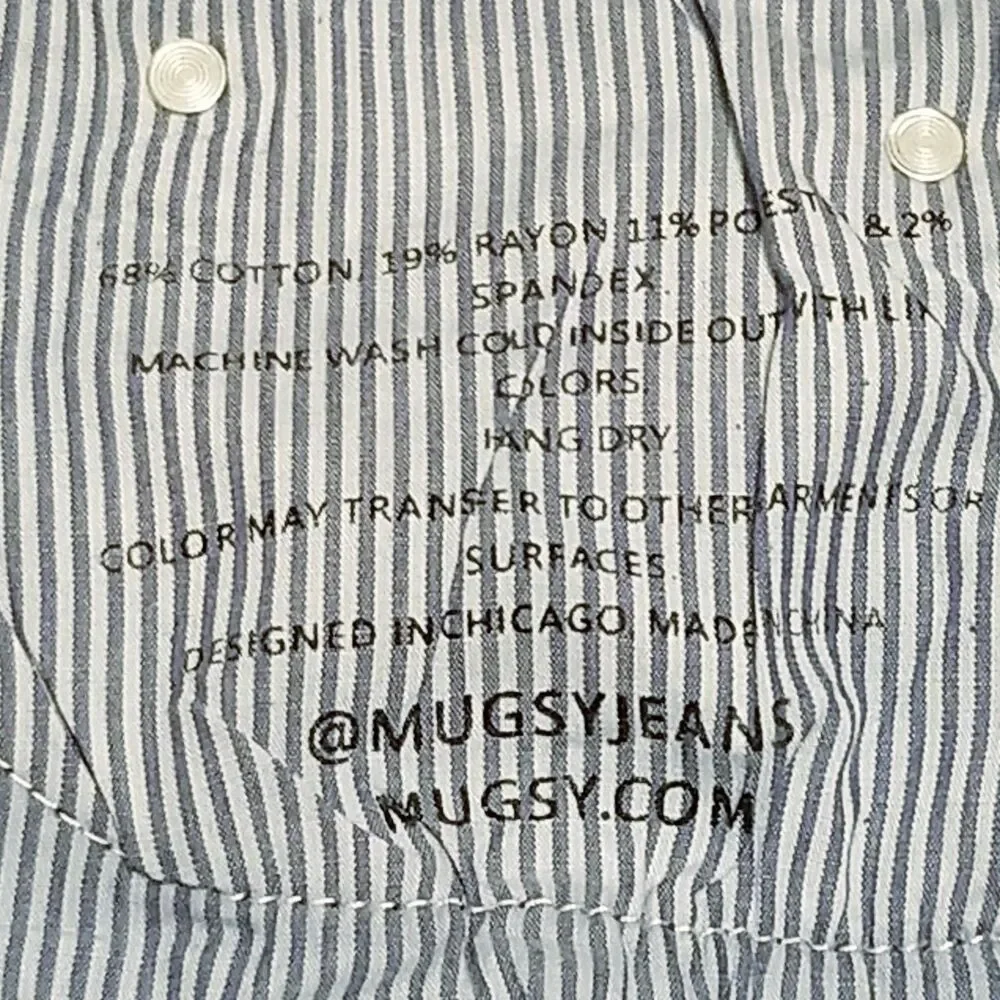 NWT Mugsy Lake Shores Jeans Men's Size 40x30 Blue Stretch Denim New (40×29.5) - Picture 6 of 6